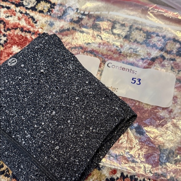 Lululemon Align Pant II (25") Luminesce Splatter Ice Grey Black Leggings Size 6 - Picture 12 of 12